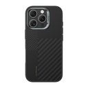 Apple iPhone 16 Pro Uyumlu Kılıf M-safe Şarj Özellikli Karbon Fiber Benks Montage Hybrid ArmorPro Kevlar Kapak