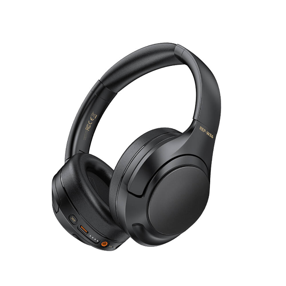 [ZTA108652] Recci REP-W86 ANC Özellikli Hi-Fi Ses Kaliteli Kulak Üstü Bluetooth v5.3 Kulaklık (Siyah)