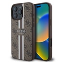 Apple iPhone 16 Pro Max Uyumlu Kılıf Guess Orjinal Lisanslı M-safe Şarj Özellikli 4G Şerit Tasarımlı Printed Kapak