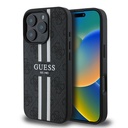 Apple iPhone 16 Pro Max Uyumlu Kılıf Guess Orjinal Lisanslı M-safe Şarj Özellikli 4G Şerit Tasarımlı Printed Kapak