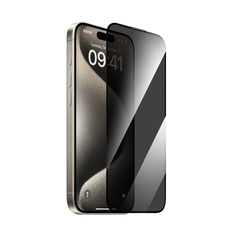 [RNZ-TA109651] Apple iPhone 16 Plus Uyumlu Wiwu GT-015 Çok Katmanlı Temperli iPrivacy Cam Ekran Koruyucu 10'lu Paket