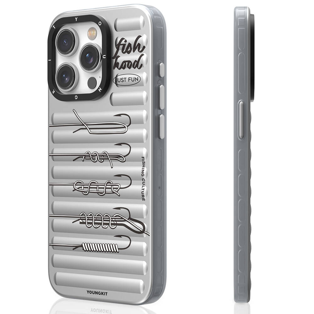 [RNZ-TA109683] Apple iPhone 14 Pro Max Uyumlu Kılıf M-safe Şarj Özellikli Youngkit Fishing Serisi Kapak