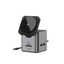 Wiwu Wi-W025 9in1 M-safe Şarj Özellikli Type-C Hub PD 100W USB 3.0 SD/TF HDMI RJ45