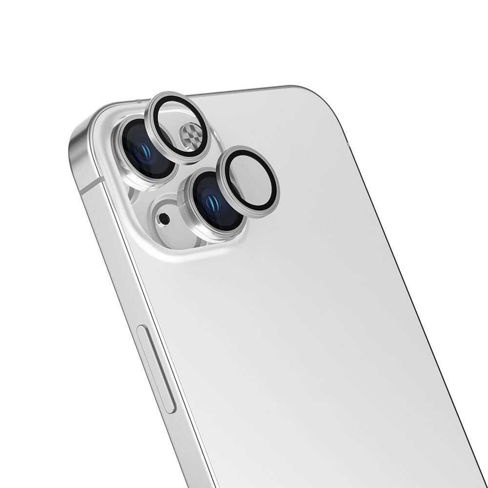 Apple iPhone 16 Plus Uyumlu Zore Safir CL-15 Parmak İzi Bırakmayan Anti-Reflective Kamera Lens Koruyucu