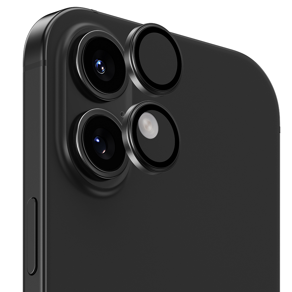 Apple iPhone 16 Uyumlu Benks Parlama Önleyici Glass Warrior Metal Kamera Lens Koruyucu
