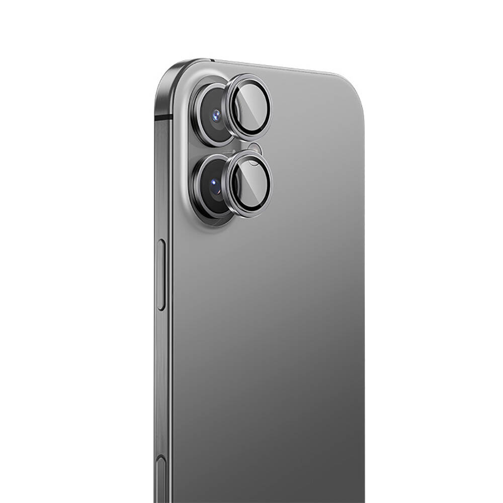 Apple iPhone 16 Plus Uyumlu Benks Parlama Önleyici Glass Warrior Metal Kamera Lens Koruyucu