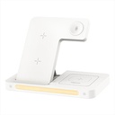 Recci RCW-31 4in1 M-safe 15W Hızlı Şarj Özellikli LED Işıklı Magnetik Kablosuz Şarj Standı