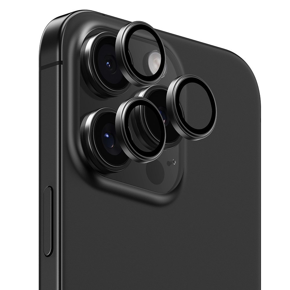 Apple iPhone 16 Pro Max Uyumlu Benks Parlama Önleyici Glass Warrior Metal Kamera Lens Koruyucu