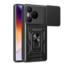 Huawei Pura 70 5G Uyumlu Kılıf Magnetik Standlı Kamera Korumalı Zore Sürgülü Vega Kapak