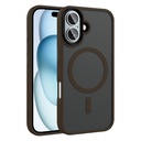 Apple iPhone 16 Plus Uyumlu Kılıf Mat Arka Yüzey Wireless Şarj Özellikli Zore Flet M-safe Kapak