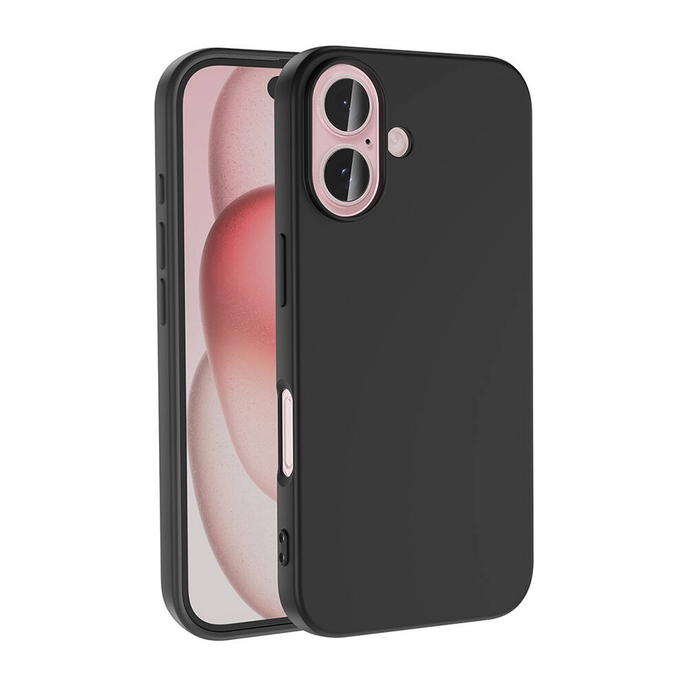 [RNZ-TA108346] Apple iPhone 16 Uyumlu Kılıf Zore LSR Lansman Kapak (Siyah)