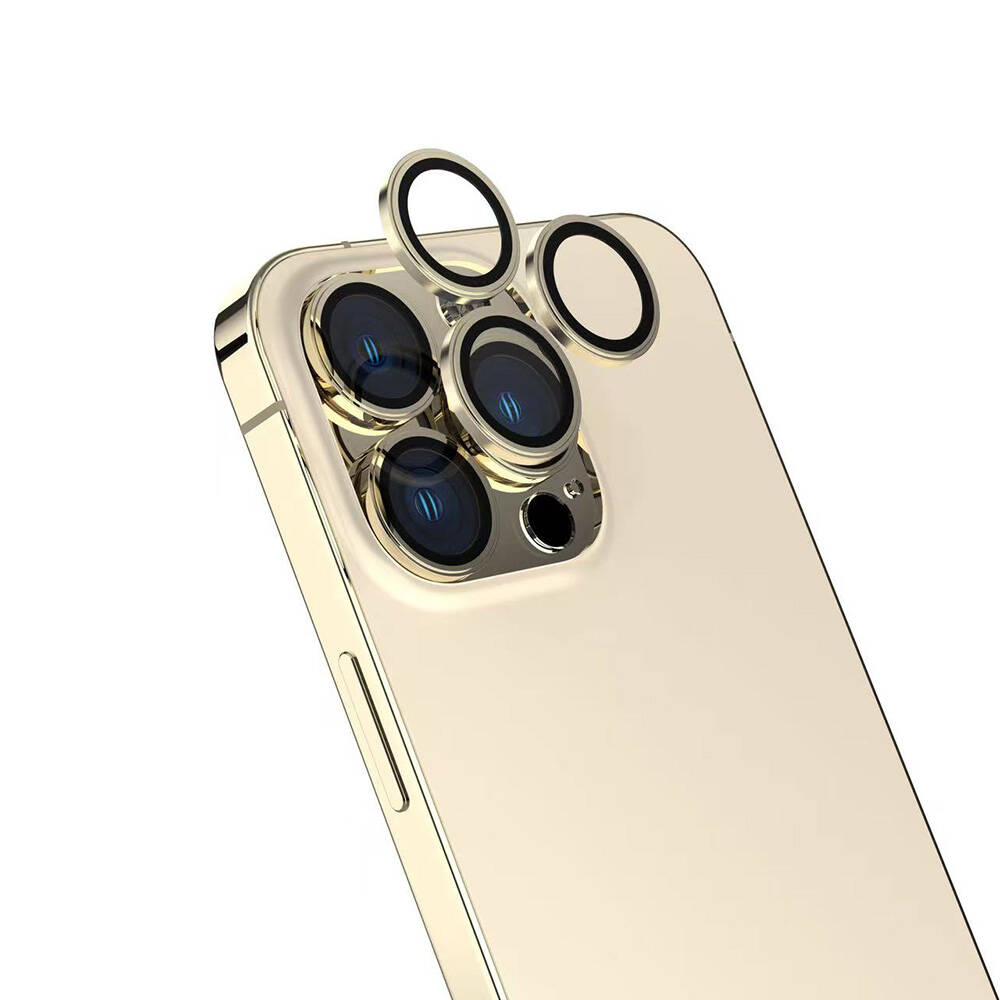Apple iPhone 16 Pro Uyumlu Zore Safir CL-15 Parmak İzi Bırakmayan Anti-Reflective Kamera Lens Koruyucu