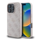 Apple iPhone 16 Pro Uyumlu Kılıf Guess Orjinal Lisanslı M-safe Şarj Özellikli 4G Desenli Yazı Logolu Kapak