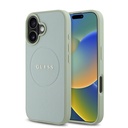 Apple iPhone 16 Plus Uyumlu Kılıf Guess Orjinal Lisanslı M-safe Şarj Özellikli Yazı Logolu Grained Kapak