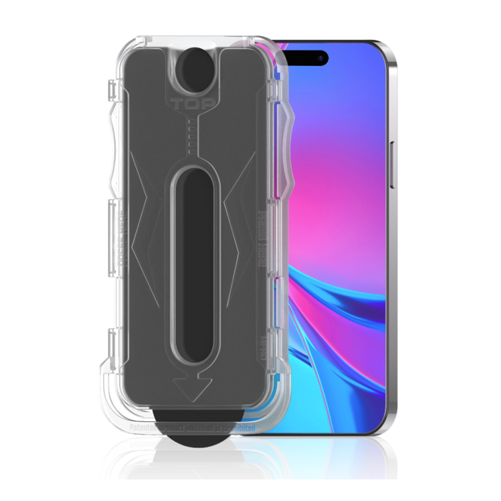 [RNZ-TA109605] Apple iPhone 16 Plus Uyumlu Zore Kolay Uygulama Aparatlı 5D Magic Privacy Glass Hayalet Cam Ekran