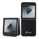 Samsung Galaxy Z Flip 6 Uyumlu Kılıf Guess Orjinal Lisanslı Yazı Logolu Glitter Script Kapak