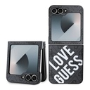 Samsung Galaxy Z Flip 6 Uyumlu Kılıf Guess Orjinal Lisanslı M-safe Şarj Özellikli Love Guess Printing Kapak