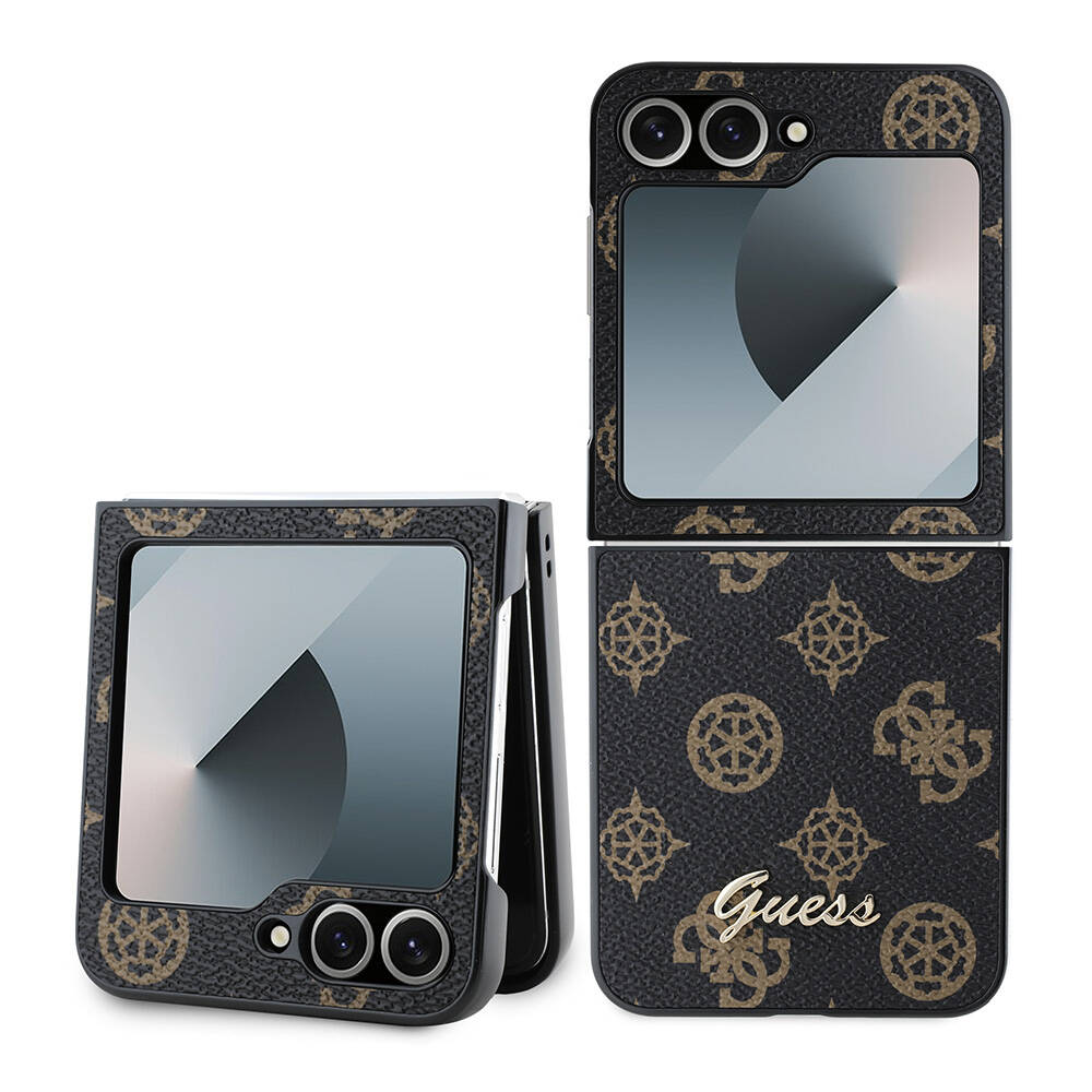 Samsung Galaxy Z Flip 6 Uyumlu Kılıf Guess Orjinal Lisanslı Peony Script Kapak
