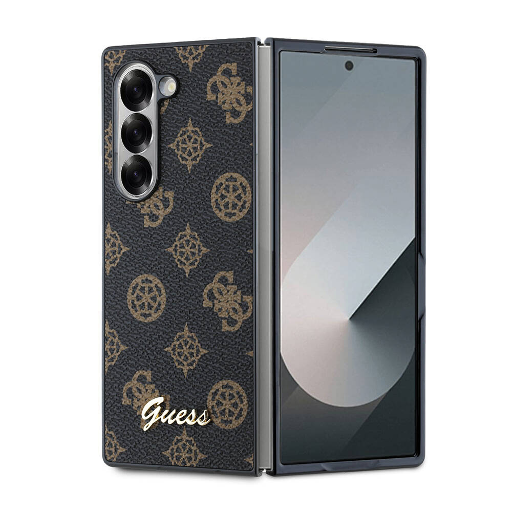 [ZTA109577] Samsung Galaxy Z Fold 6 Uyumlu Kılıf Guess Orjinal Lisanslı Peony Script Kapak
