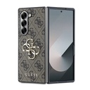 Samsung Galaxy Z Fold 6 Uyumlu Kılıf Guess Orjinal Lisanslı Leather Metal Logo Kapak