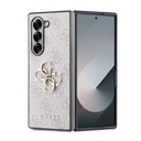 Samsung Galaxy Z Fold 6 Uyumlu Kılıf Guess Orjinal Lisanslı Leather Metal Logo Kapak
