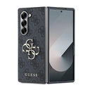 Samsung Galaxy Z Fold 6 Uyumlu Kılıf Guess Orjinal Lisanslı Leather Metal Logo Kapak