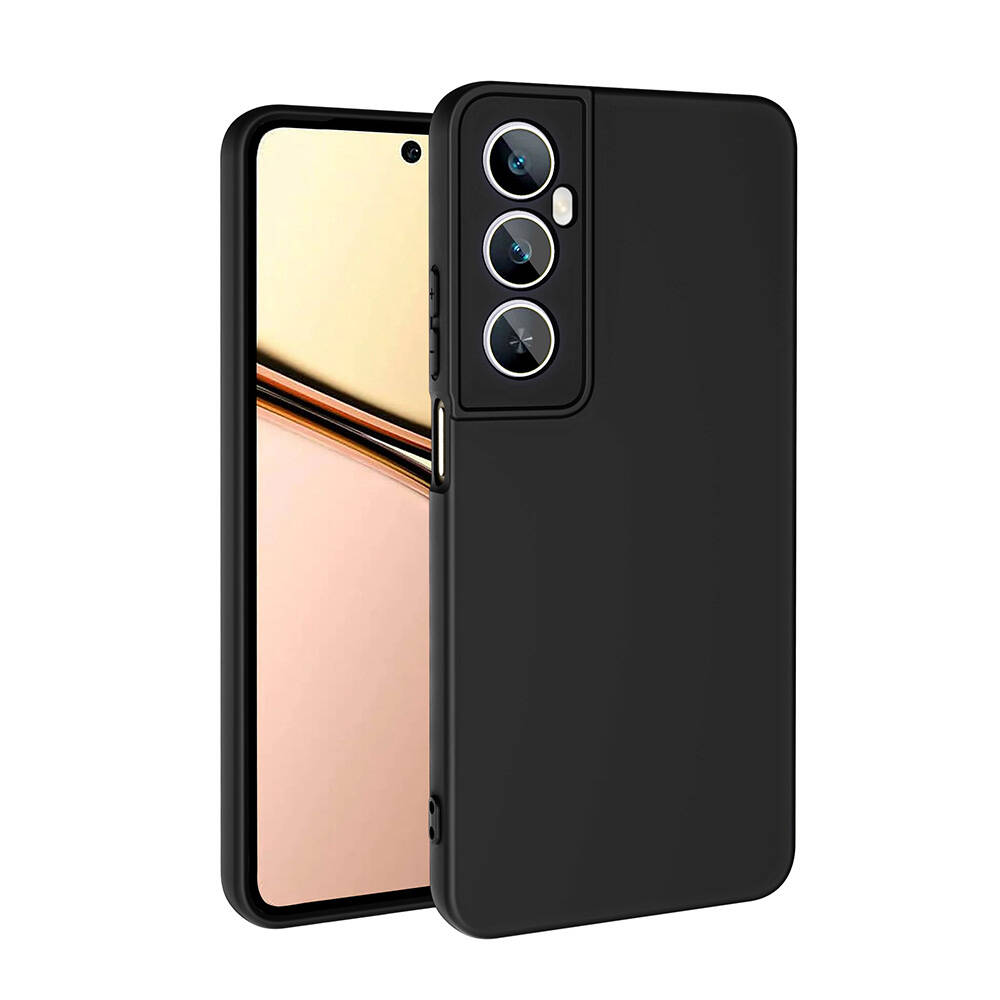 [RNZ-TA109613] Realme C65 4G Uyumlu Kılıf Zore Mara Lansman Kapak (Siyah)
