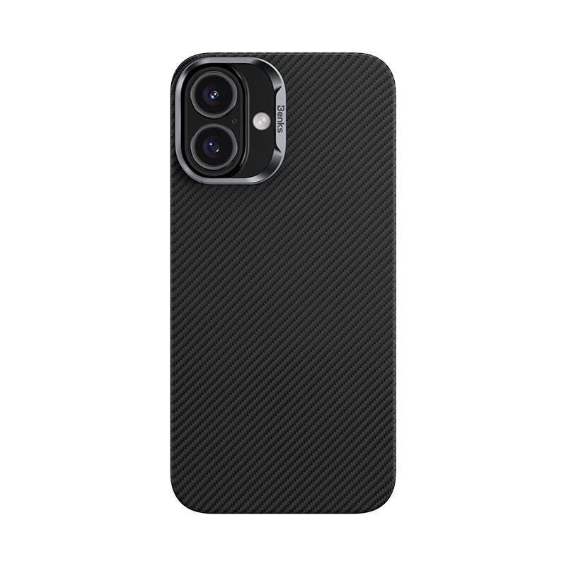 [RNZ-TA108471] Apple iPhone 16 Plus Uyumlu Kılıf Benks M-safe Şarj Özellikli Magnetik ArmorAir 600D Kevlar Fiber Kapak