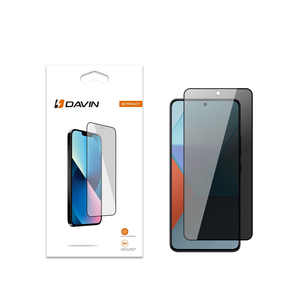 [RNZ-TA108041] Xiaomi Redmi Note 12 4G Uyumlu Davin 5D Privacy Cam Ekran Koruyucu