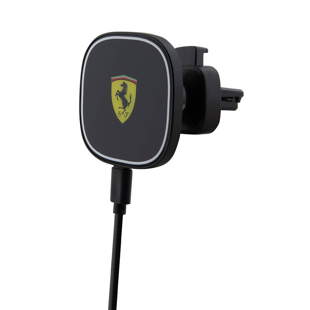 [RNZ-TA100946] Ferrari Orjinal Lisanslı Havalandırma Tasarım Magnetik Oval Eşkenar Araç Telefon Tutucu
