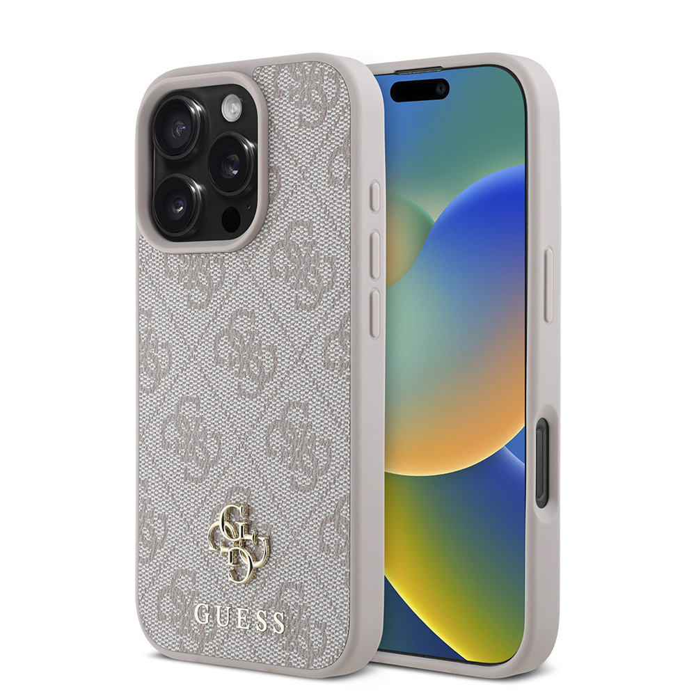 Apple iPhone 16 Pro Max Uyumlu Kılıf Guess Orjinal Lisanslı M-safe Şarj Özellikli Small 4G Classic Kapak