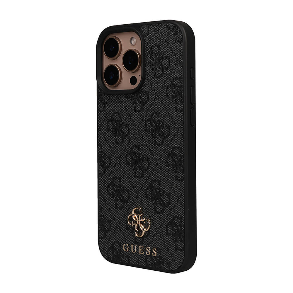 Apple iPhone 16 Pro Max Uyumlu Kılıf Guess Orjinal Lisanslı M-safe Şarj Özellikli Small 4G Classic Kapak
