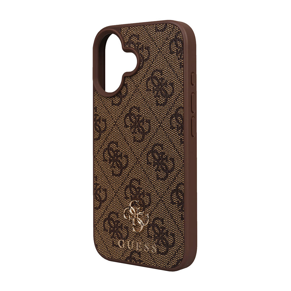 Apple iPhone 16 Uyumlu Kılıf Guess Orjinal Lisanslı M-safe Şarj Özellikli Small 4G Classic Kapak