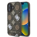 Apple iPhone 16 Plus Uyumlu Kılıf Guess Orjinal Lisanslı M-safe Şarj Özellikli 4G Desenli Yazı Logolu Peony Kapak