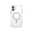Apple iPhone 16 Plus Uyumlu Kılıf M-safe Şarj Özellikli Şeffaf Airbag Tasarımlı Skinarma Saido Kapak