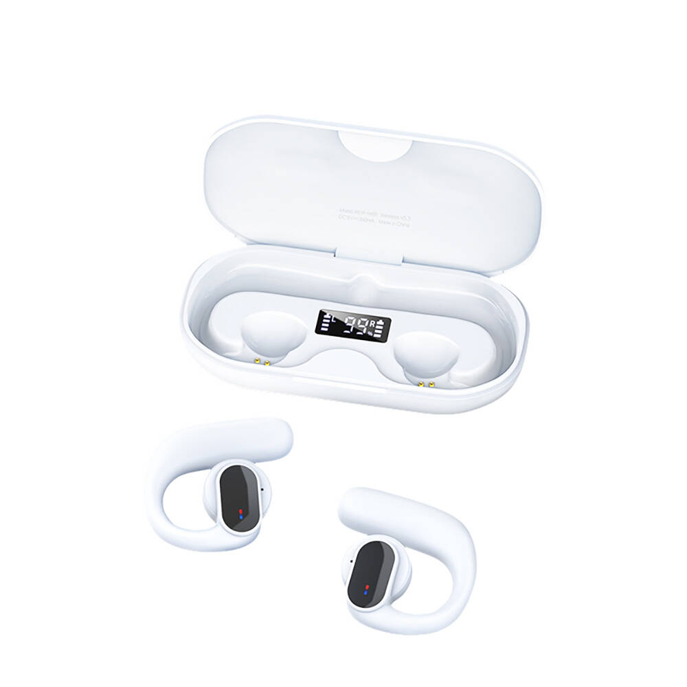 [RNZ-TA110331] Recci REP-W60 Angel Serisi Dijital LED Göstergeli Hi-Fi Ses Kaliteli TWS Kulak İçi Bluetooth v5.3 Kulaklık