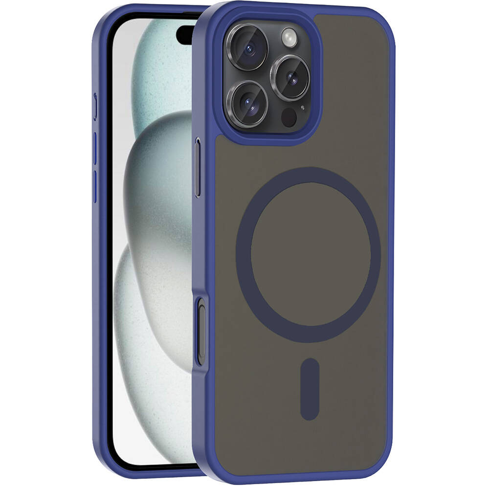 Apple iPhone 16 Pro Uyumlu Kılıf M-safe Şarj Özellikli Mat Arka Yüzey Zore Sio Kapak