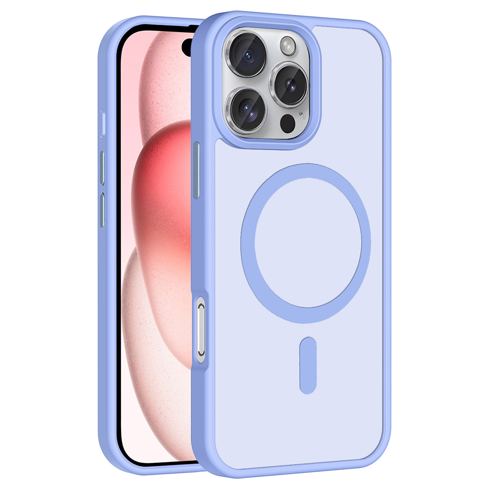 Apple iPhone 16 Pro Uyumlu Kılıf M-safe Şarj Özellikli Mat Arka Yüzey Zore Sio Kapak