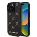 Apple iPhone 16 Pro Uyumlu Kılıf Karl Lagerfeld Orjinal Lisanslı M-safe Şarj Özellikli PU Deri Karl Heads Desenli Klasik Logolu Kapak
