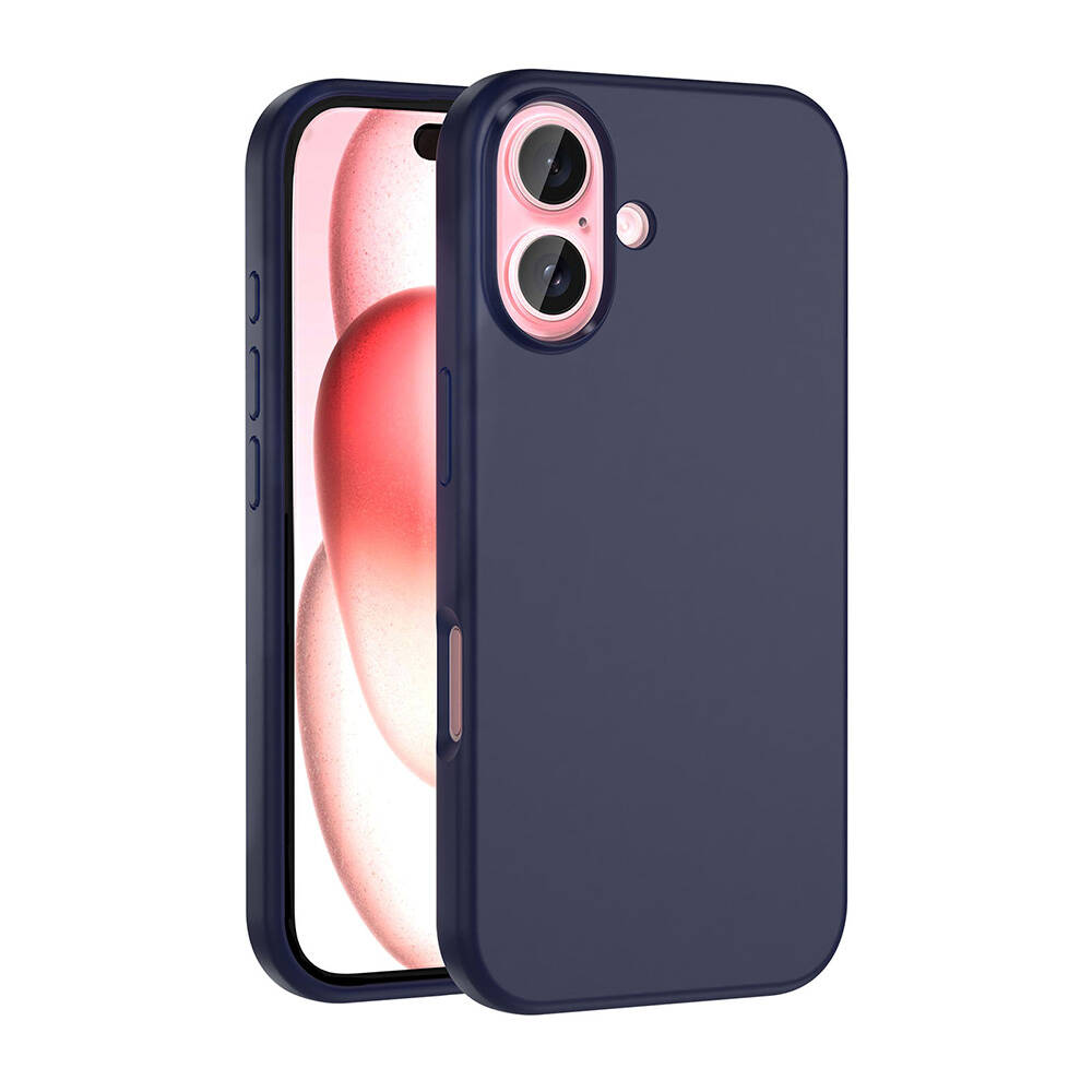 Apple iPhone 16 Plus Uyumlu Kılıf M-safe Şarj Özellikli Sıvı Teknolojili Silinebilir Sert Zore Kivi Kapak