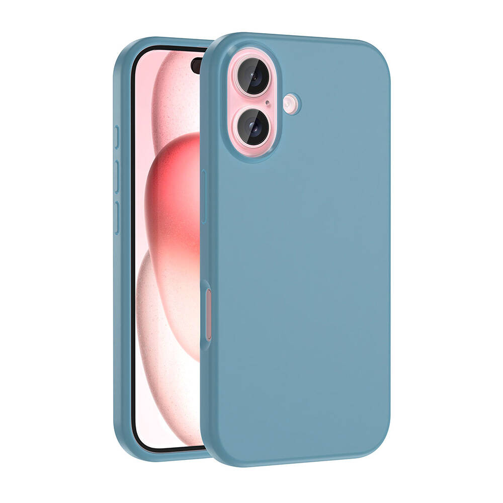 Apple iPhone 16 Plus Uyumlu Kılıf M-safe Şarj Özellikli Sıvı Teknolojili Silinebilir Sert Zore Kivi Kapak