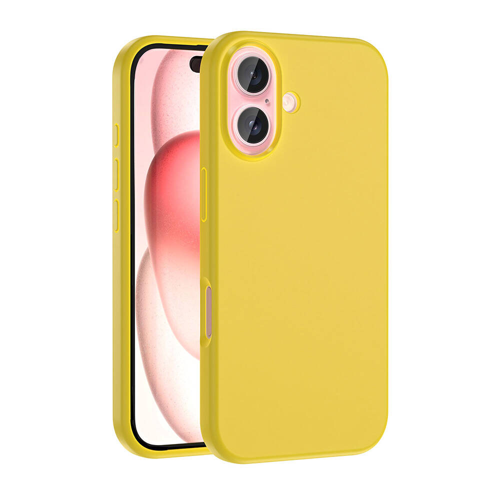 Apple iPhone 16 Uyumlu Kılıf M-safe Şarj Özellikli Sıvı Teknolojili Silinebilir Sert Zore Kivi Kapak