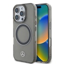 Apple iPhone 16 Pro Uyumlu Kılıf Mercedes Benz Orjinal Lisanslı M-safe Şarj Özellikli Saydam Yüzey Silver Ring Kapak