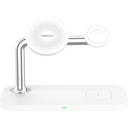 Recci RCW-20 Prestige Serisi 3in1 M-safe 15W Hızlı Şarj Özellikli Magnetik Kablosuz Şarj Standı