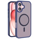 Apple iPhone 16 Uyumlu Kılıf M-safe Şarj Özellikli Mat Arka Yüzey Zore Sio Kapak
