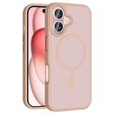 Apple iPhone 16 Uyumlu Kılıf M-safe Şarj Özellikli Mat Arka Yüzey Zore Sio Kapak