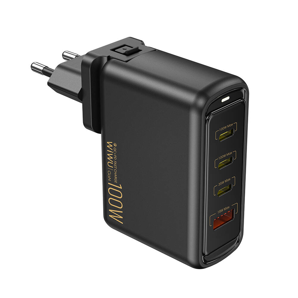 [RNZ-TA110324] Wiwu Wi-U022W Warrior Serisi GaN Teknolojili 100W QC+PD Universal Hızlı Şarj Başlığı