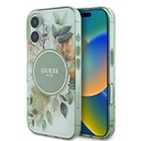 Apple iPhone 16 Uyumlu Kılıf Guess Orjinal Lisanslı M-safe Şarj Özellikli IML Baskılı Yazı Logolu Flower Tonal Circle Kapak