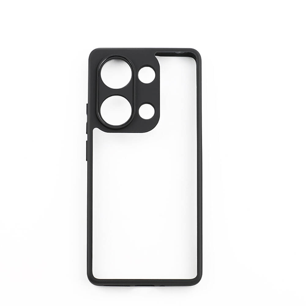 Xiaomi Redmi Note 13 Pro 4G Uyumlu Kılıf Kamera Korumalı Şeffaf Arka Yüzey Zore New Roll Kapak