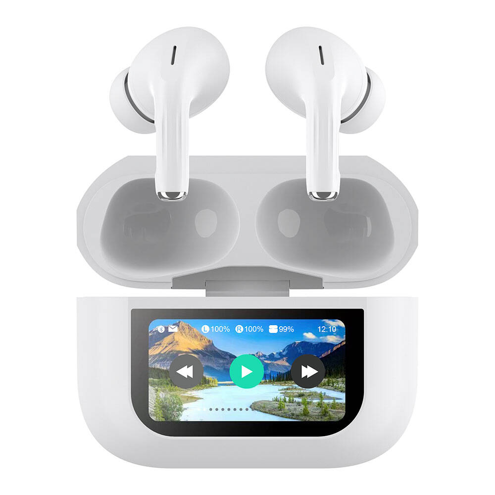 [RNZ-TA110347] Lapas BTK-ZR76 ANC Özellikli Dokunmatik LCD Ekranlı TWS Kulak İçi Bluetooth v5.4 Kulaklık